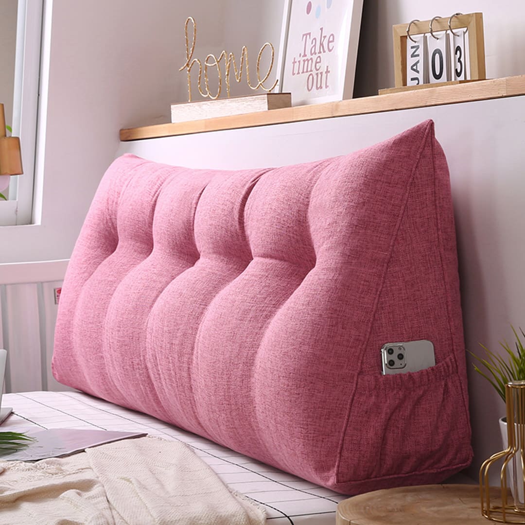 SOGA 2X 150cm Pink Wedge Bed Cushion - Image 7