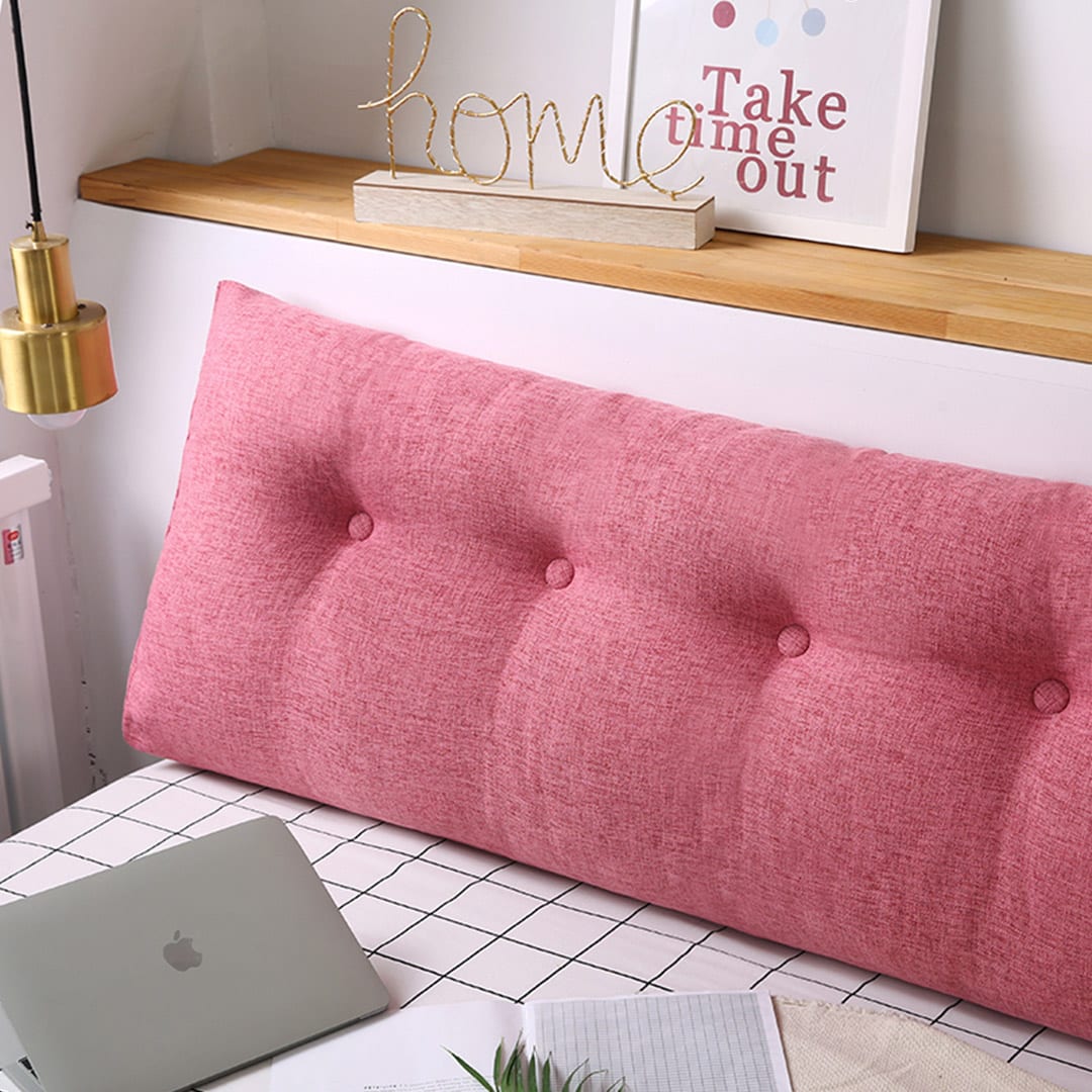 SOGA 2X 150cm Pink Wedge Bed Cushion - Image 6