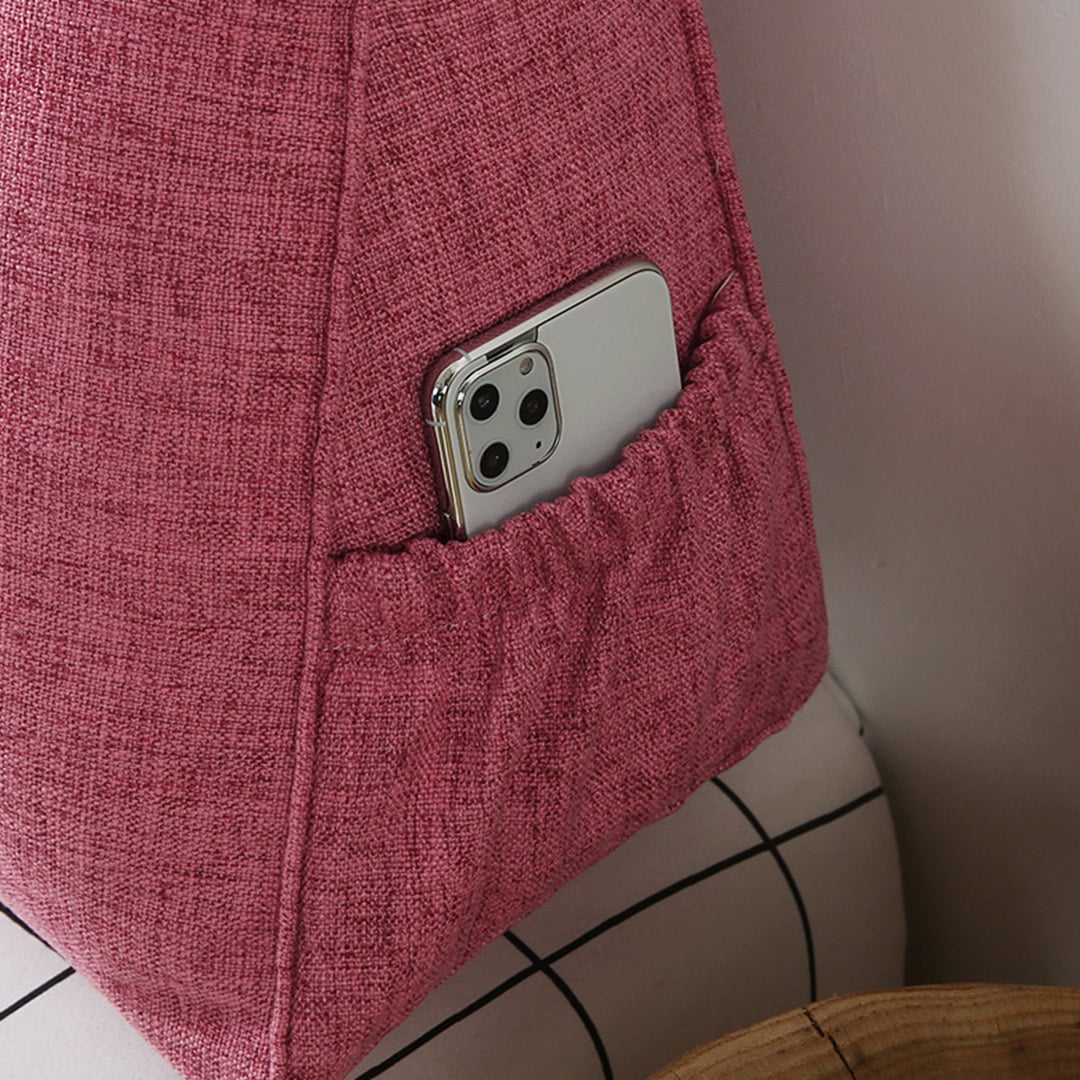 SOGA 2X 150cm Pink Wedge Bed Cushion - Image 2