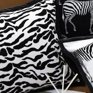 SOGA 2X 45cm Abstract Zebra Stripe Accent Pillow Cover