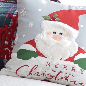 SOGA 2X 45cm Merry Christmas Typography Pillow Cover