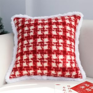 SOGA 2X 45cm Country Plaid Throw Pillow Cover