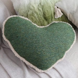 SOGA 2X 42x32cm Cozy Heart-Shaped Woven Pillowcase