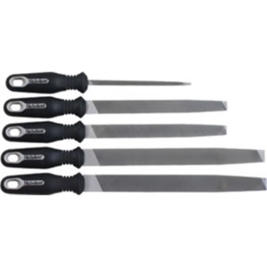 5 piece general purpose file kit with ergonomic handles