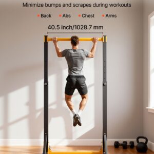 Pull Up Bar, 330LBS Capacity Portable Pullup Bar Station, Pullup Bars Free Standing with H-Frame Structure & Heavy-Duty Steel Tube, 8 Level Height Adjustment Gravity Fitness for Arms Back Chest